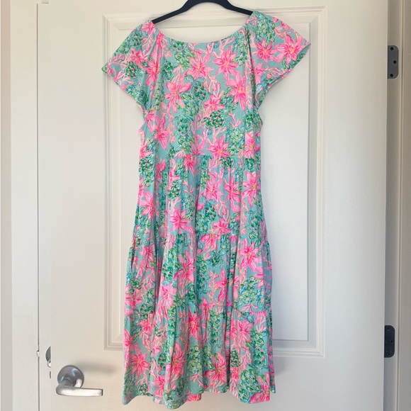 Lilly Pulitzer Pink, Blue and Green swing dress - Picture 4 of 4